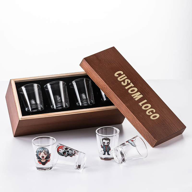 4 Pack Mini Tequila Shot Glasses Set